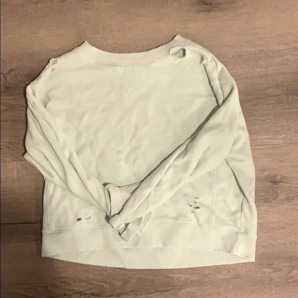 sweatshirt with rips